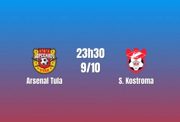 Nhận định Arsenal Tula vs S.Kostroma: Khách nắm lợi thế, 23h30 ngày 9/10/2026