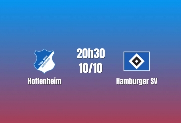 Nhận định Hoffenheim vs Hamburger SV: Cuộc chiến gỡ áp lực, 20h30 ngày 10/10/2026