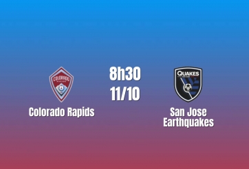 Nhận định Colorado Rapids vs San Jose Earthquakes: Khách thăng hoa, 8h30 ngày 11/10/2026