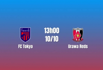 Nhận định FC Tokyo vs Urawa Reds: Thử thách chuỗi thắng, 13h00 ngày 10/10/2026