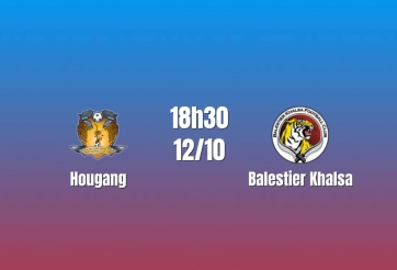 Nhận định Hougang vs Balestier Khalsa: Hàng thủ đối diện phép thử, 18h30 ngày 12/10/2026