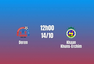 Nhận định Deren vs Khaan Khuns- Erchim: Điểm tựa hàng công, 12h00 ngày 14/10/2026