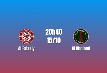 Nhận định Al Faisaly vs Al Kholood: Chủ nhà gặp khó, 20h40 ngày 15/10/2026
