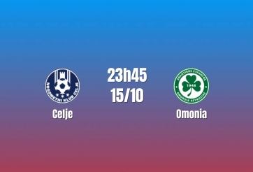 Nhận định Celje vs Omonia: Khách mang phong độ cao, 23h45 ngày 15/10/2026