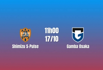 Nhận định Shimizu S-Pulse vs Gamba Osaka: Điểm tựa phong độ, 11h00 ngày 17/10/2026