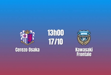 Nhận định Cerezo Osaka vs Kawasaki Frontale: Giằng co tại Osaka, 13h00 ngày 17/10/2026