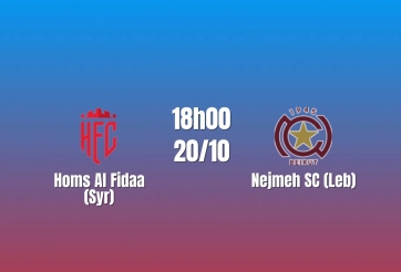 Nhận định Homs Al Fidaa vs Nejmeh SC: So tài hai đội thắng trận mở màn, 18h00 ngày 20/10/2026
