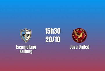Nhận định Isenmulang Kalteng vs Java United: Cuộc chiến thoát nhóm cuối, 15h30 ngày 20/10/2026