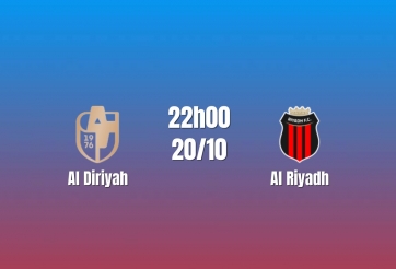 Nhận định Al Diriyah vs Al Riyadh: Điểm tựa hàng thủ, 22h00 ngày 20/10/2026
