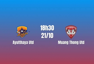 Nhận định Ayutthaya Utd vs Muang Thong Utd: Cơ hội nối dài duyên thắng, 18h30 ngày 21/10/2026