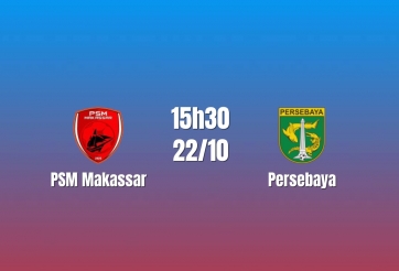 Nhận định PSM Makassar vs Persebaya: Khó khăn chờ chủ nhà, 15h30 ngày 22/10/2026
