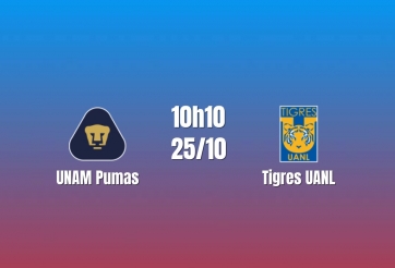 Nhận định UNAM Pumas vs Tigres UANL: Cuộc đấu giữa hai đội khát điểm, 10h10 ngày 25/10/2026