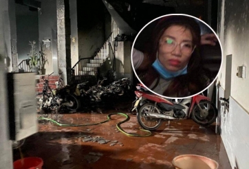 Một phụ nữ châm lửa đốt xe máy dẫn đến cháy nhà trọ ở Phú Đô, Hà Nội