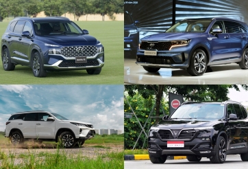 Loạt SUV 7 chỗ bán chạy nhất Việt Nam: Fortuner, Santa Fe và Sorento 'so găng'