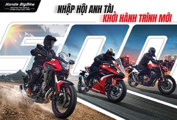 Honda Việt Nam ra mắt loạt xe mô tô phân khối lớn mới, giá từ 184,5 triệu đồng