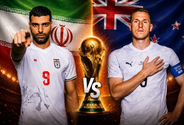 Trực tiếp bóng đá Iran vs New Zealand, 8h00 ngày 16/6