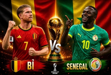 VTVgo VTV3 trực tiếp Bỉ vs Senegal, 3h00 ngày 2/7 - World Cup 2026