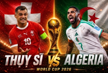 Trực tiếp bóng đá Thụy Sĩ vs Algeria, 10h00 hôm nay 3/7
