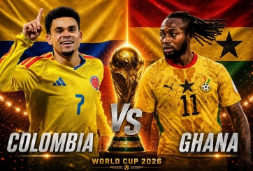 Trực tiếp bóng đá Colombia vs Ghana: Đã có đội hình