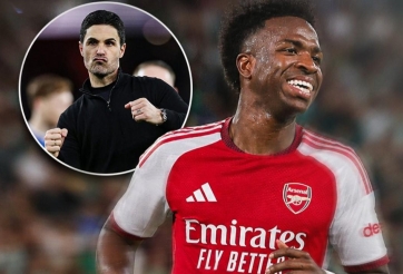 Arteta đích thân ra tay, Real Madrid nín thở vụ Vinicius