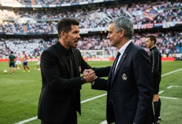 Simeone phát biểu gây sốt về Mourinho trước trận derby Madrid