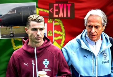 CĐV Bồ Đào Nha đồng loạt réo tên HLV Jesus khi Ronaldo rời tuyển