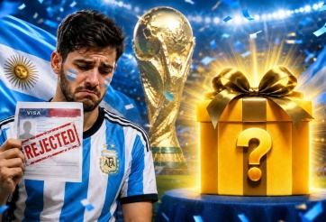 Bị từ chối visa xem World Cup, CĐV Argentina bất ngờ nhận quà khó tin