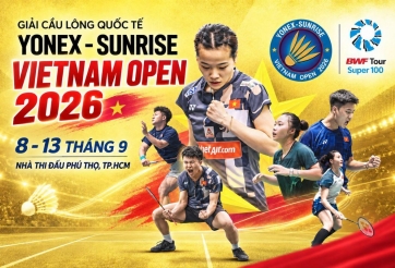 Vietnam Open 2026 bốc thăm lại phút chót, lộ nhánh đấu của các tay vợt Việt Nam