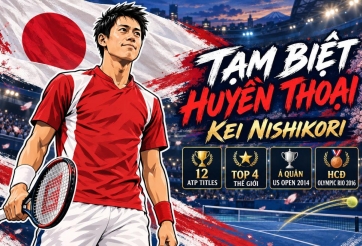 Loạt sao thế giới nói lời gan ruột trong ngày huyền thoại tennis Nhật Bản chính thức giải nghệ