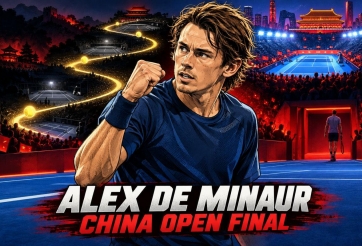 Đối thủ bỏ cuộc, De Minaur thẳng tiến vào chung kết chờ Djokovic hoặc Medvedev