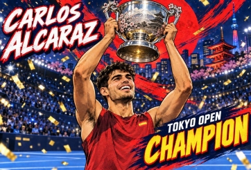 Vượt khó thành công, Carlos Alcaraz bảo vệ thành công chức vô địch ATP Japna Open