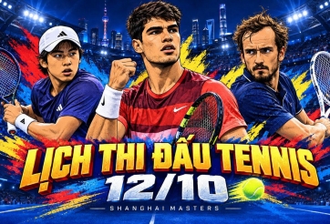 Lịch thi đấu tennis hôm nay 12/10: Thần đồng gốc Việt đại chiến quái vật Na Uy