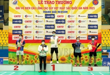 Tổng kết giải cầu lông các cây vợt xuất sắc quốc gia năm 2021: Bắc Giang nhất toàn đoàn