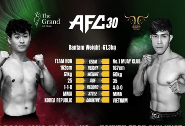 Nguyễn Trần Duy Nhất tái xuất lồng bát giác ở giải đấu MMA của Hàn Quốc