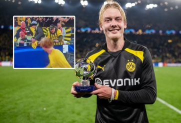 Fan Dortmund hành động xấu xí khi ‘cướp’ áo của Brandt từ CĐV khuyết tật