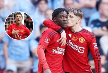 Tiếp bước Ronaldo, Garnacho và Mainoo ghi tên vào lịch sử chung kết FA Cup