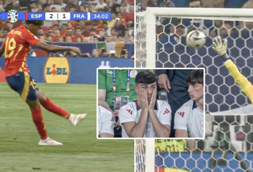 Lamine Yamal khiến Pedri 'mắt chữ O mồm chữ A'