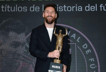 Lionel Messi chính thức nhận giải thưởng 'GOAT'