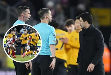 Arteta tức giận về thẻ đỏ của Arsenal, nhắc tới Bruno Fernandes của MU