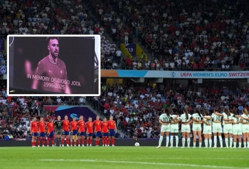 EURO lặng người: Mặc niệm Diogo Jota trước trận Bồ Đào Nha vs Tây Ban Nha
