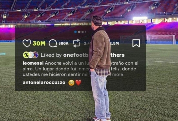 Chuyến thăm Nou Camp của Messi xác lập kỷ lục trong năm 2025