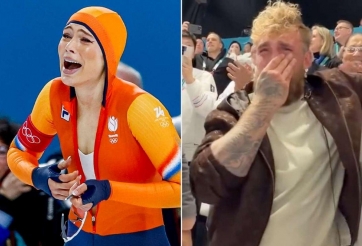 Khoảnh khắc bùng nổ cảm xúc: Jake Paul khóc hết nước mắt khi bạn gái phá kỷ lục Olympic