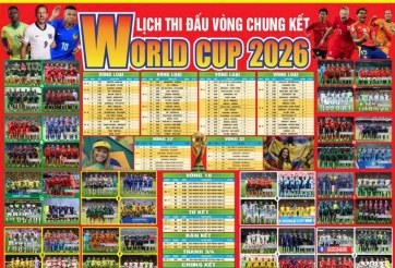 Tải lịch thi đấu World Cup 2026 bằng file Excel & PDF