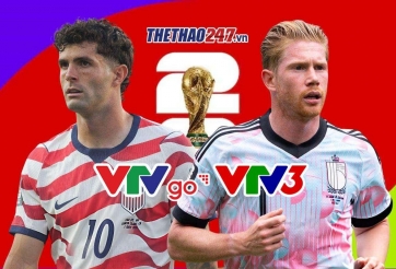 VTVgo VTV3 trực tiếp Mỹ vs Bỉ, 7h00 ngày 7/7 - World Cup 2026