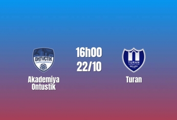 Nhận định Akademiya Ontustik vs Turan: Khách giữ thế thượng phong, 16h00 ngày 22/10/2026