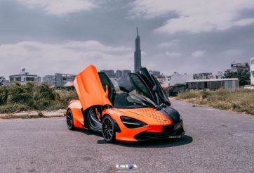 Cận cảnh dàn áo mới của McLaren 720S màu xám độc nhất Việt Nam