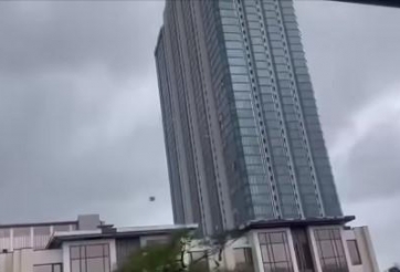 Siêu bão Yagi đổ bộ vào Quảng Ninh: Thổi bay kính tòa nhà cao tầng, giật sập cần cẩu cỡ lớn