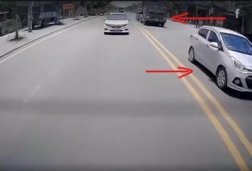 Xe ben lấn làn ngược chiều: Mối nguy tiềm ẩn trên đường phố đông dân cư