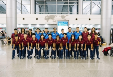 Việt Nam lên đường bảo vệ ngôi vô địch futsal nữ Đông Nam Á