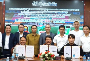 Đội bóng Lào đón tin cực vui từ bầu Đức trước mùa giải mới